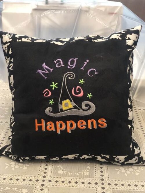 Magic Happens cushion sample