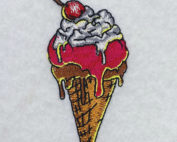 ice cream embroidery design