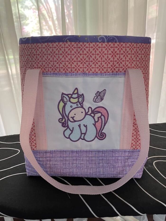 Mylar unicorn horse bag sample