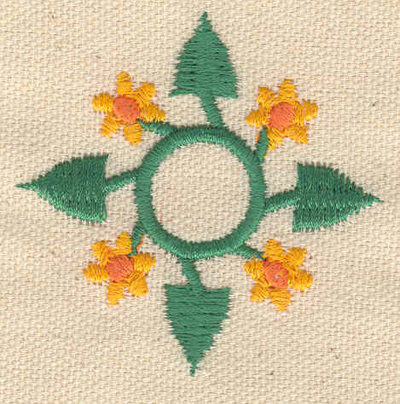 Embroidery Design: Floral design A 2.15w X 2.17h