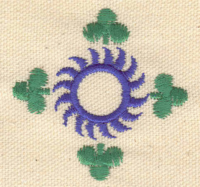 Embroidery Design: Shamrock design 2.11w X 2.08h