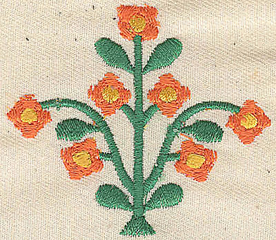 Embroidery Design: Floral bouquet 2.50w X 2.24h