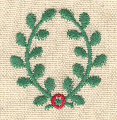 Embroidery Design: Wreath 1.69w X 1.80h