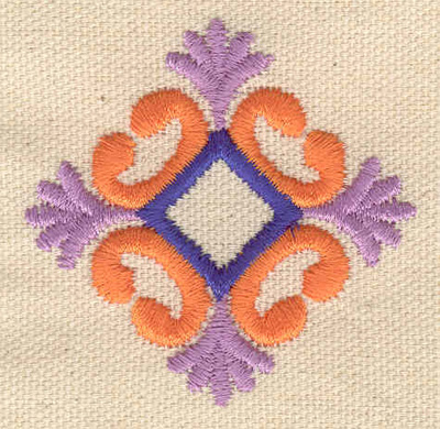 Embroidery Design: Floral design H 2.09w X 2.13h