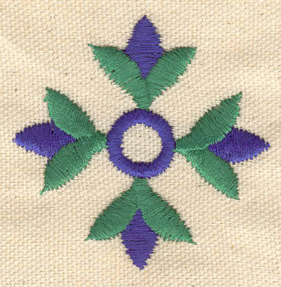 Embroidery Design: Floral design P 2.19w X 2.19h