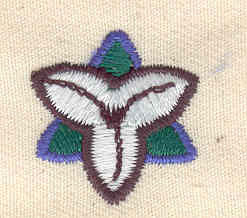 Embroidery Design: Trillium 0.85w X 0.90h