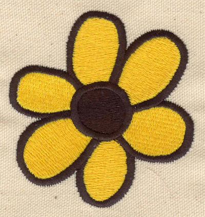 Embroidery Design: Daisy 3.02w X 3.17h