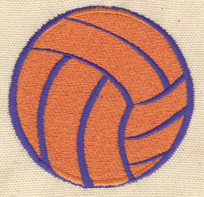 Embroidery Design: Volleyball 2.85w X 2.85h