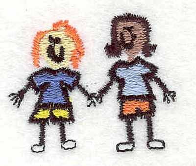 Embroidery Design: Friends 1.54"w X 1.26"h