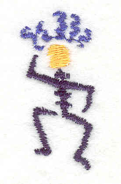 Embroidery Design: Stickman with hair 0.86"w X 1.77"h