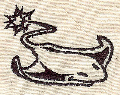 Embroidery Design: Stingray 2.44w X 1.78h