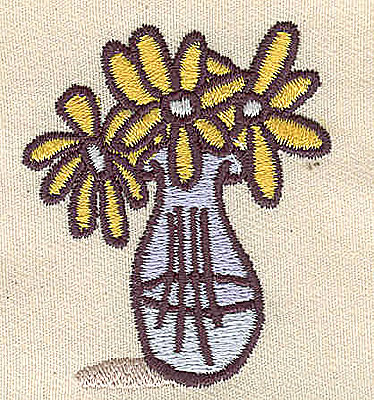 Embroidery Design: Daisies 1.74w X 2.08h