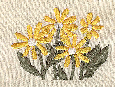 Embroidery Design: Daisies 2.02w X 1.50h