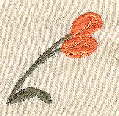 Embroidery Design: Tulips 1.35w X 1.25h