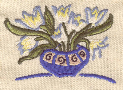 Embroidery Design: Tulip bowl2.97w X 2.07h