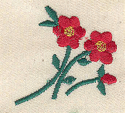 Embroidery Design: Flowers 1.39w X 1.38h