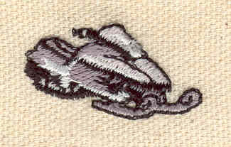 Embroidery Design: Snowmobile 1.24w X 0.65h