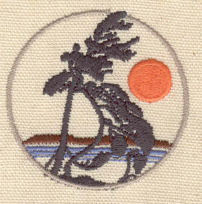 Embroidery Design: Lake scene  2.31"h x 2.31"w