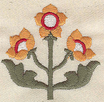 Embroidery Design: Flowers 2.07w X 2.01h