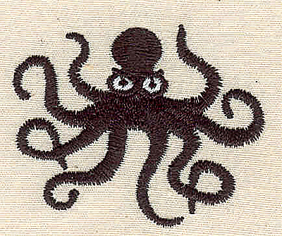 Embroidery Design: Octopus 1.95w X 1.59h