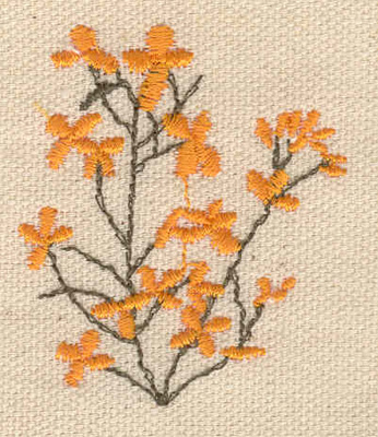 Embroidery Design: Flowers small 1.75w X 2.03h