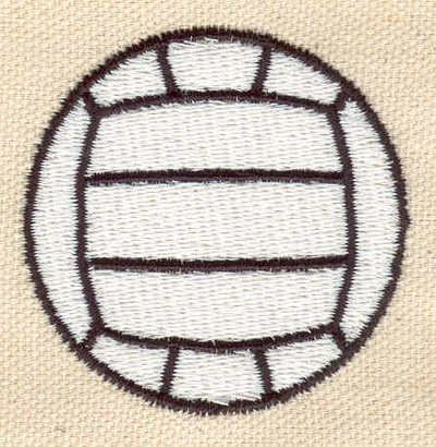 Embroidery Design: Volleyball  2.00w X 1.99h