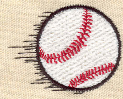 Embroidery Design: Baseball f 2.41w X 1.87h