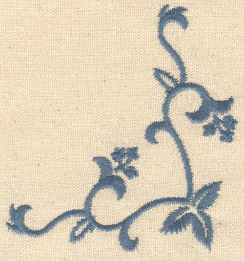 Embroidery Design: Floral vine 3.91w X 4.18h