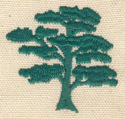 Embroidery Design: Tree I  1.88"h x 1.99"w