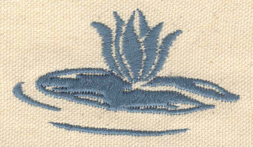 Embroidery Design: Water Lily 2.74w X 1.56h