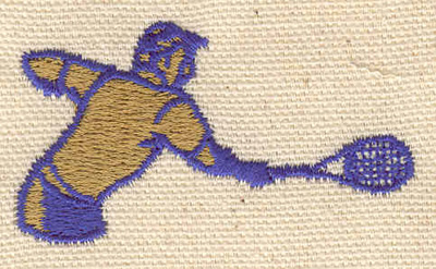 Embroidery Design: Tennis Player 2.24w X 1.24h