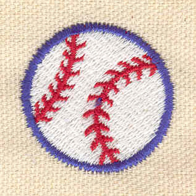 Embroidery Design: Baseball g  1.24w X 1.24h