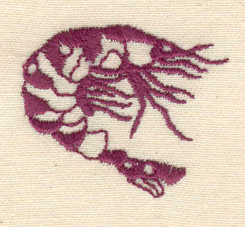 Embroidery Design: Shrimp 1.26w X 1.49h