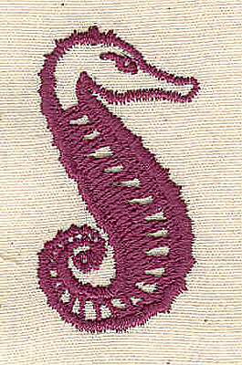 Embroidery Design: Seahorse 1.75w X 0.99h