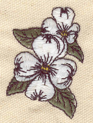 Embroidery Design: Floral Bloom 1.40w X 2.10h