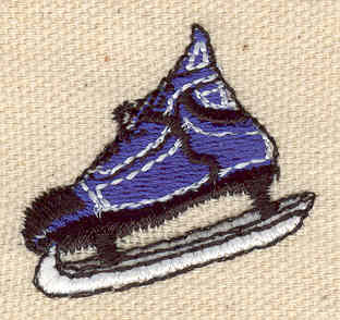 Embroidery Design: Hockey skate 1.40w X 1.25h