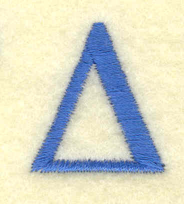 Embroidery Design: Delta small 0.91w X 1.00h