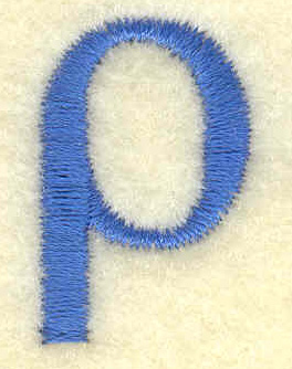 Embroidery Design: Rho lower case small 0.66w X 0.99h