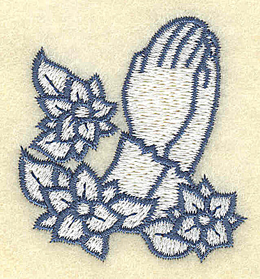 Embroidery Design: Praying hands  1.87w X 2.04h