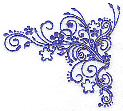 Embroidery Design: Butterfly swirl single color 6.97w X 4.93h