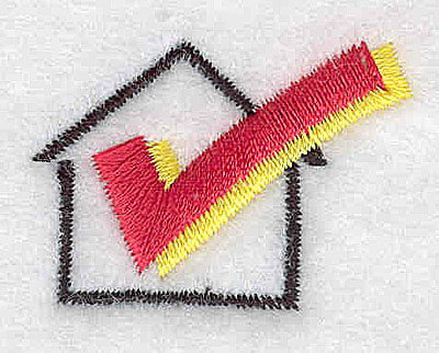 Embroidery Design: Home inspection 1.31w X 1.00h