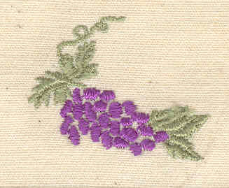 Embroidery Design: Grape cluster 1.25w X 1.00h