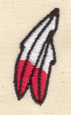 Embroidery Design: Feathers 0.75w X 1.56h