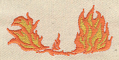 Embroidery Design: Flames 2.19w X 1.00h