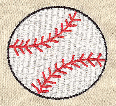 Embroidery Design: Baseball 2.50w X 2.31h