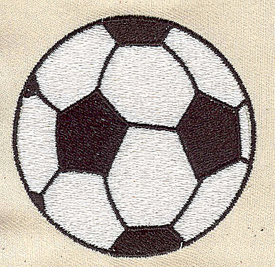 Embroidery Design: Soccer Ball 2.44w X 2.44h