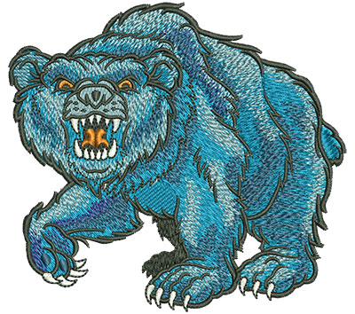 Embroidery Design: Growling Bear Mascot Lg 4.51w X 4.20h