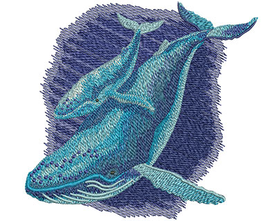 Embroidery Design: Whale Song Of The Deep Lg 5.78w X 5.49h