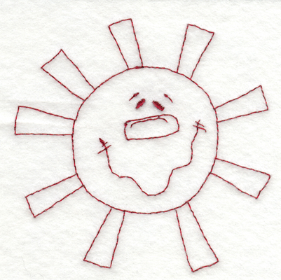 Embroidery Design: Snickerdoodle Sun3.67" x 3.64"