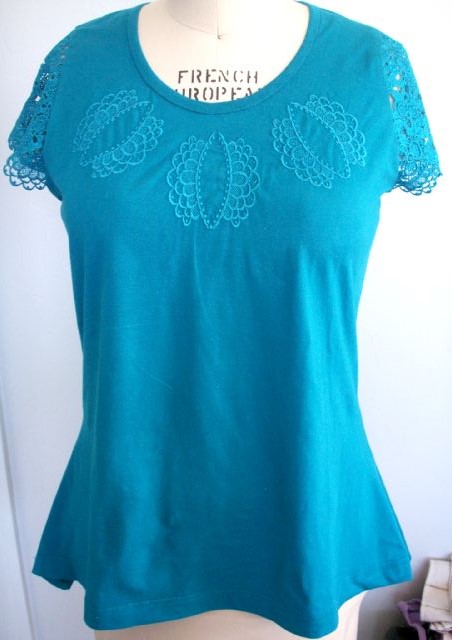 Freestanding Lace Top with Sleeves (Embroidery Project)